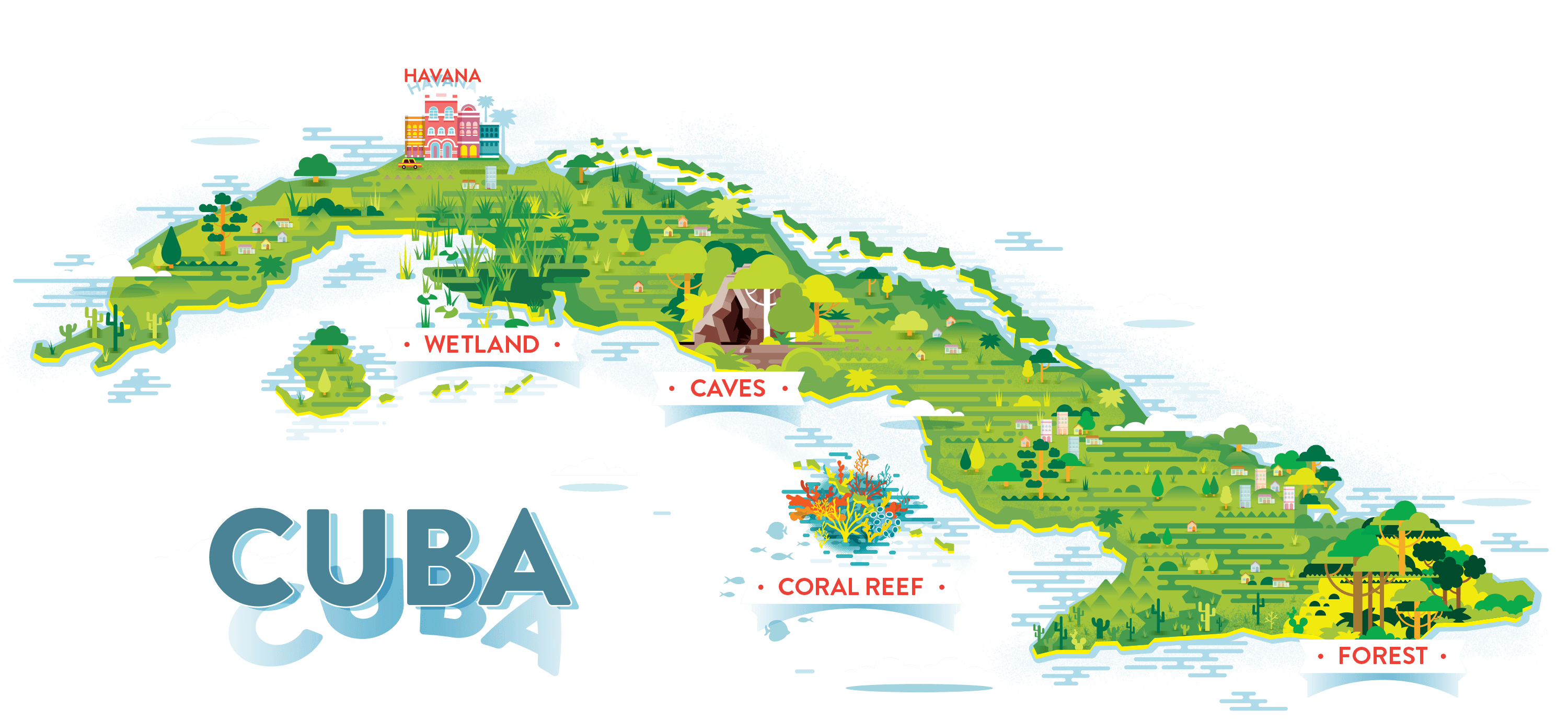 Vacanze A Cuba Le Zone Assolutamente Da Non Perdere   Cuba Final Map 